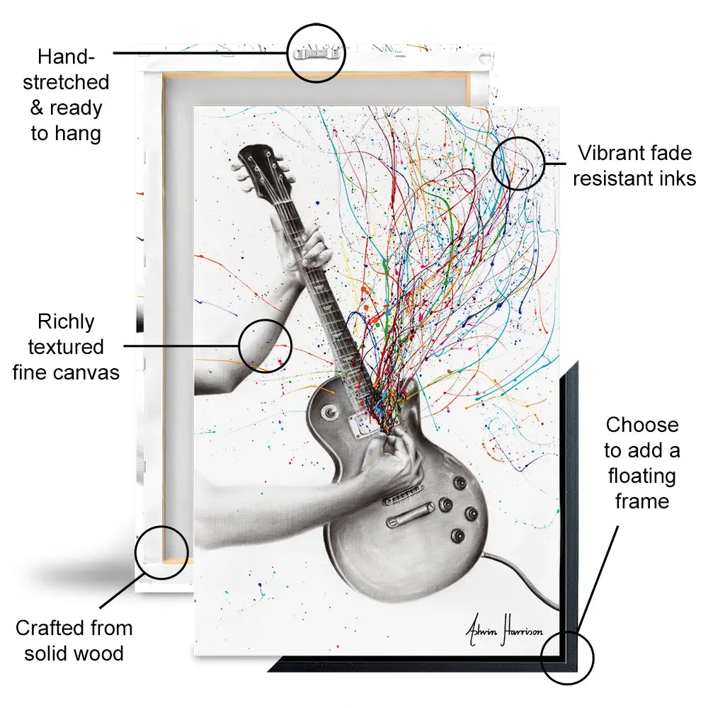The Star Guitar Oversized Canvas Print The Star Guitar Oversized Canvas Print wall art product Ashvin Harrison