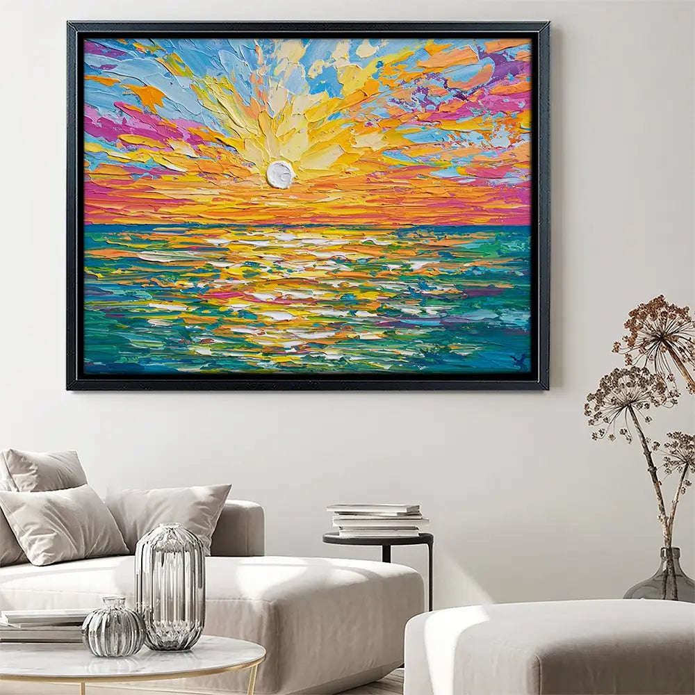 The Sun Is Setting Canvas Print The Sun Is Setting Canvas Print wall art product Olga Tkachyk