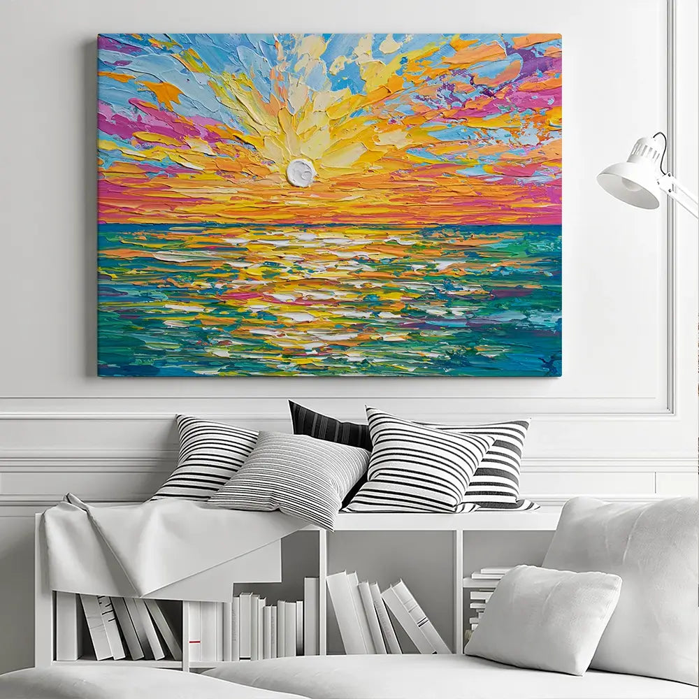 The Sun Is Setting Canvas Print The Sun Is Setting Canvas Print wall art product Olga Tkachyk