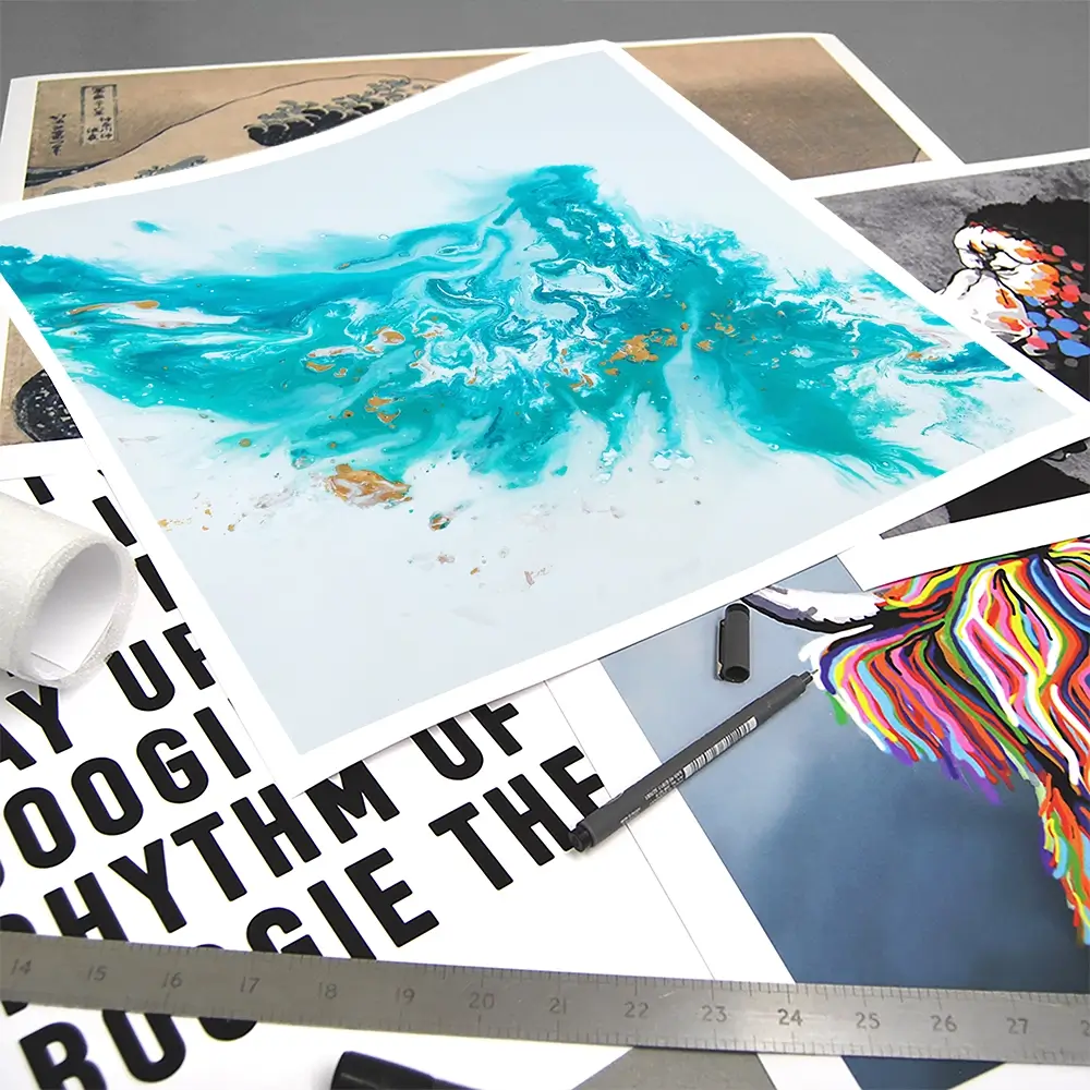 The Surf Square Art Print The Surf Square Art Print wall art product Laure Bury