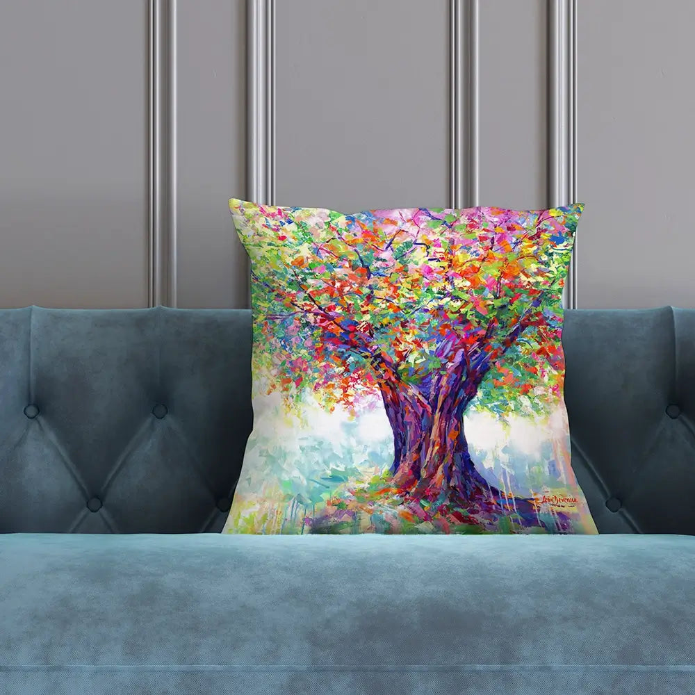 The Tree Of Endless Joy Cushion The Tree Of Endless Joy Cushion wall art product Leon Devenice