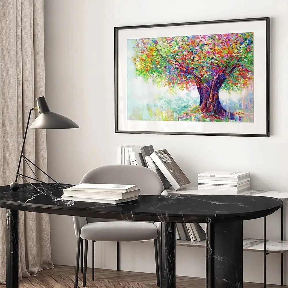 The Tree Of Endless Joy Framed Art Print The Tree Of Endless Joy Framed Art Print wall art product Leon Devenice