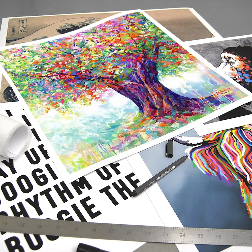 The Tree Of Endless Joy Square Art Print The Tree Of Endless Joy Square Art Print wall art product Leon Devenice