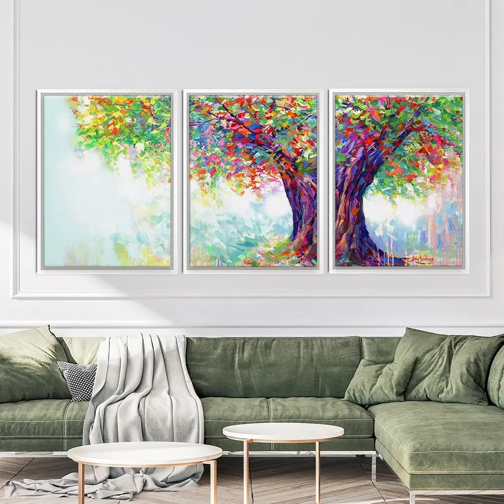 The Tree Of Endless Joy Trio Canvas Print The Tree Of Endless Joy Trio Canvas Print wall art product Leon Devenice