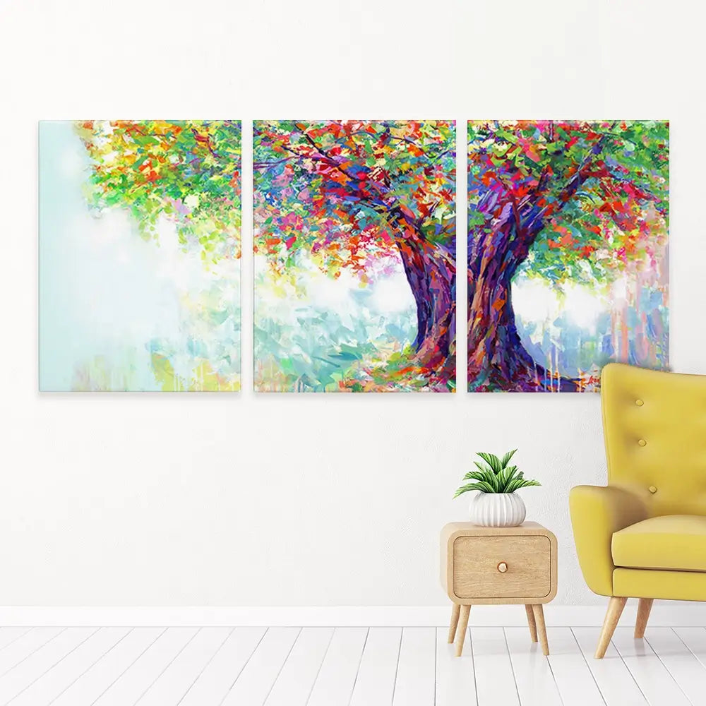 The Tree Of Endless Joy Trio Canvas Print The Tree Of Endless Joy Trio Canvas Print wall art product Leon Devenice