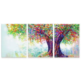 The Tree Of Endless Joy Trio Canvas Print The Tree Of Endless Joy Trio Canvas Print wall art product Leon Devenice