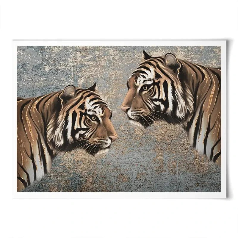 The Two Tigers Art Print The Two Tigers Art Print wall art product Svetlana Aleynikova