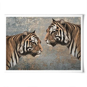 The Two Tigers Art Print The Two Tigers Art Print wall art product Svetlana Aleynikova