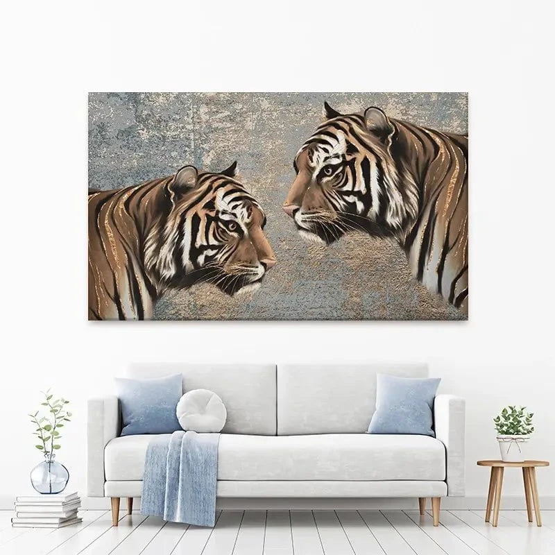The Two Tigers Canvas Print The Two Tigers Canvas Print wall art product Svetlana Aleynikova