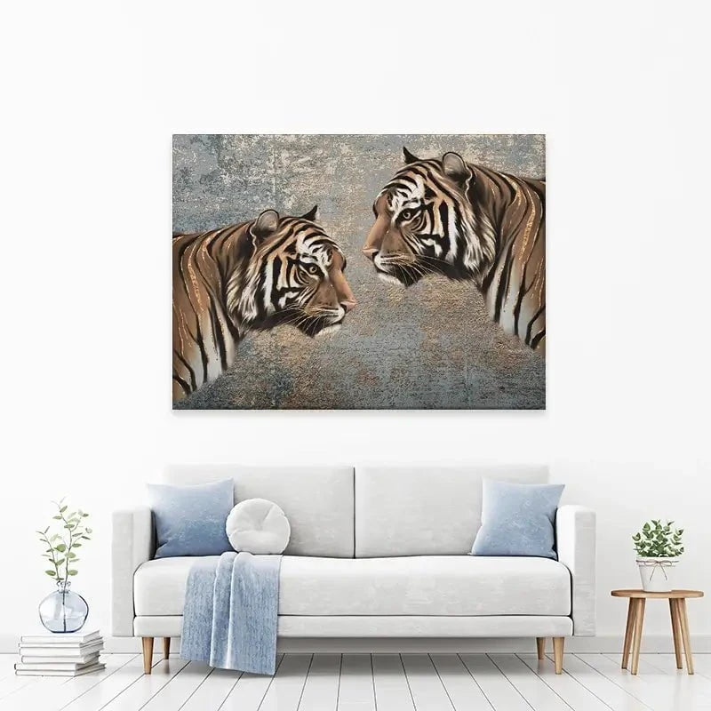 The Two Tigers Canvas Print The Two Tigers Canvas Print wall art product Svetlana Aleynikova