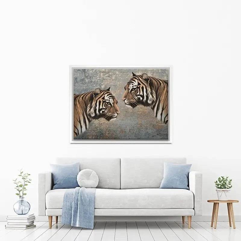 The Two Tigers Canvas Print The Two Tigers Canvas Print wall art product Svetlana Aleynikova