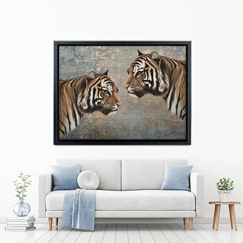 The Two Tigers Canvas Print The Two Tigers Canvas Print wall art product Svetlana Aleynikova