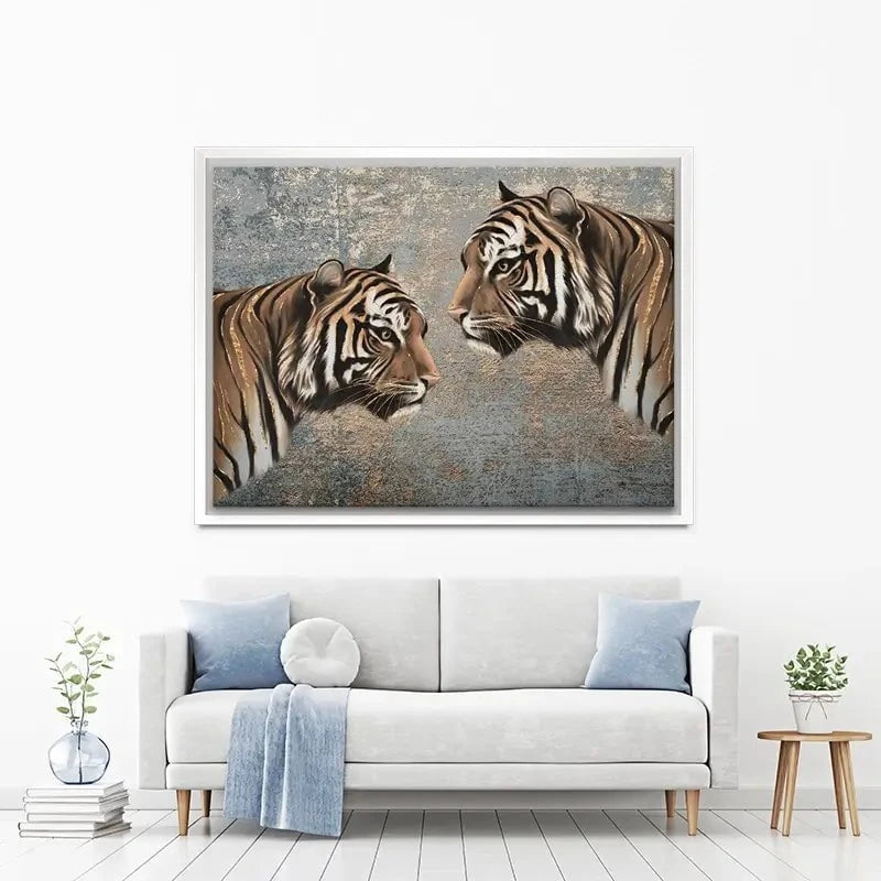 The Two Tigers Canvas Print The Two Tigers Canvas Print wall art product Svetlana Aleynikova