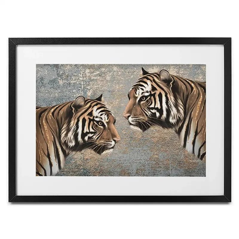 The Two Tigers Framed Art Print The Two Tigers Framed Art Print wall art product Svetlana Aleynikova