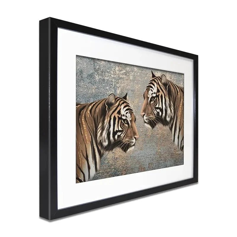 The Two Tigers Framed Art Print The Two Tigers Framed Art Print wall art product Svetlana Aleynikova
