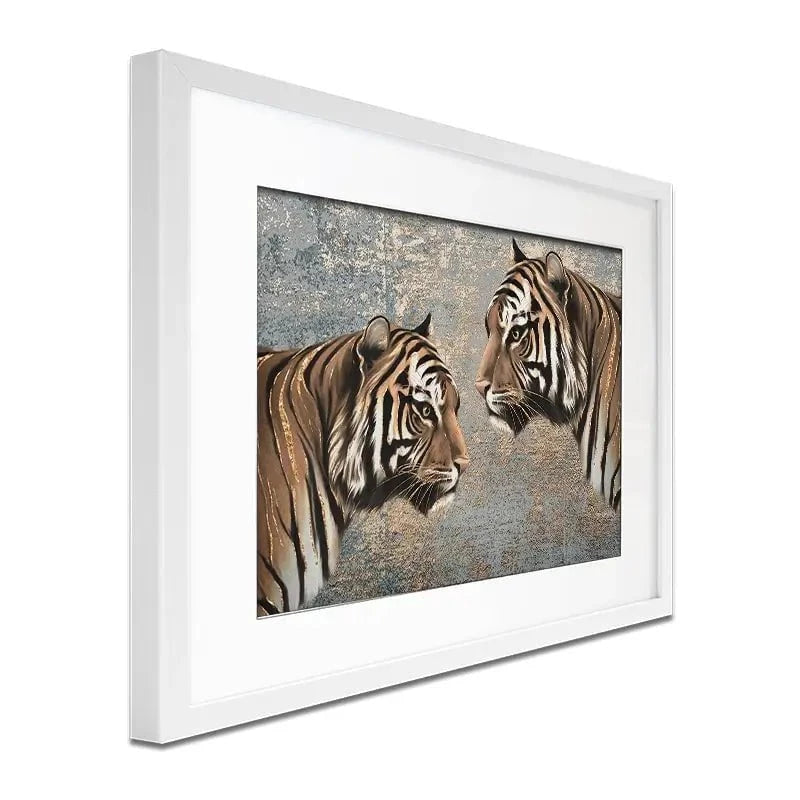 The Two Tigers Framed Art Print The Two Tigers Framed Art Print wall art product Svetlana Aleynikova