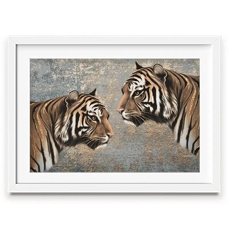 The Two Tigers Framed Art Print The Two Tigers Framed Art Print wall art product Svetlana Aleynikova