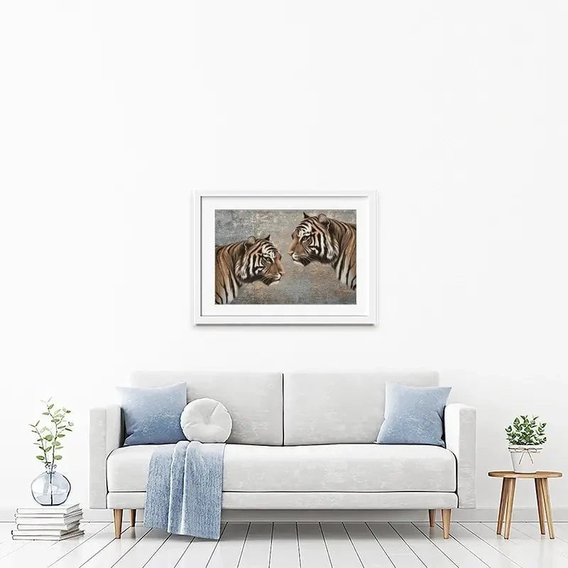The Two Tigers Framed Art Print The Two Tigers Framed Art Print wall art product Svetlana Aleynikova
