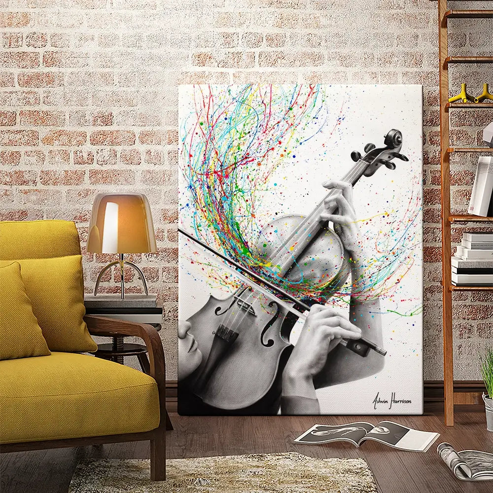 The Violin Solo Canvas Print The Violin Solo Canvas Print wall art product Ashvin Harrison