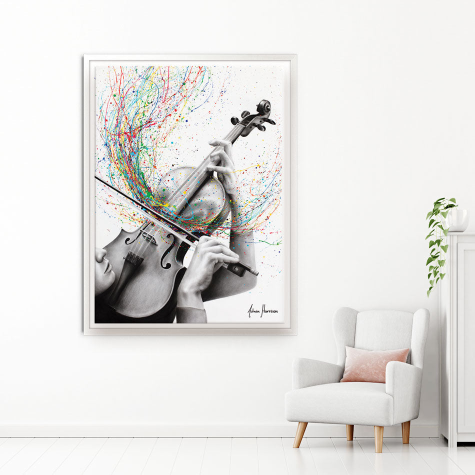 The Violin Solo Canvas Print The Violin Solo Canvas Print wall art product Ashvin Harrison