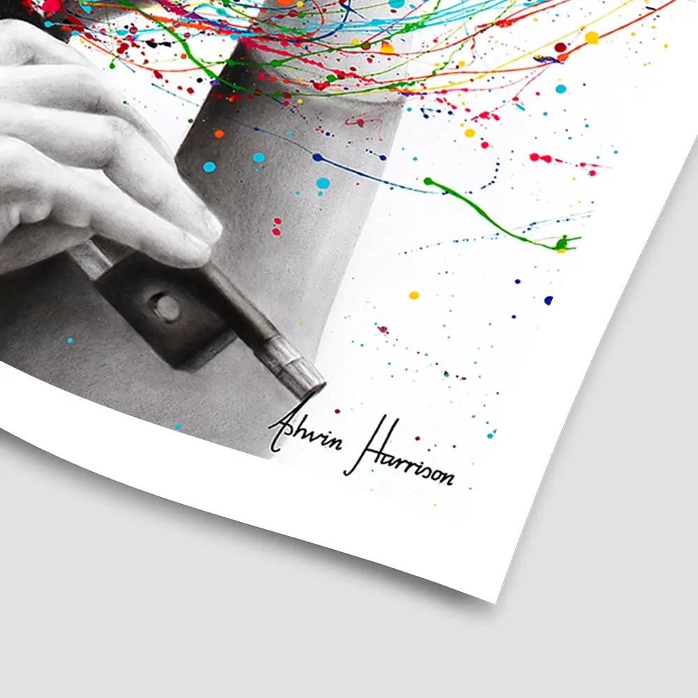The Violin Solo Square Art Print The Violin Solo Square Art Print wall art product Ashvin Harrison