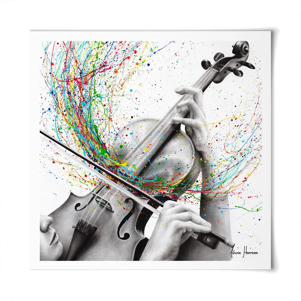 The Violin Solo Square Art Print The Violin Solo Square Art Print wall art product Ashvin Harrison