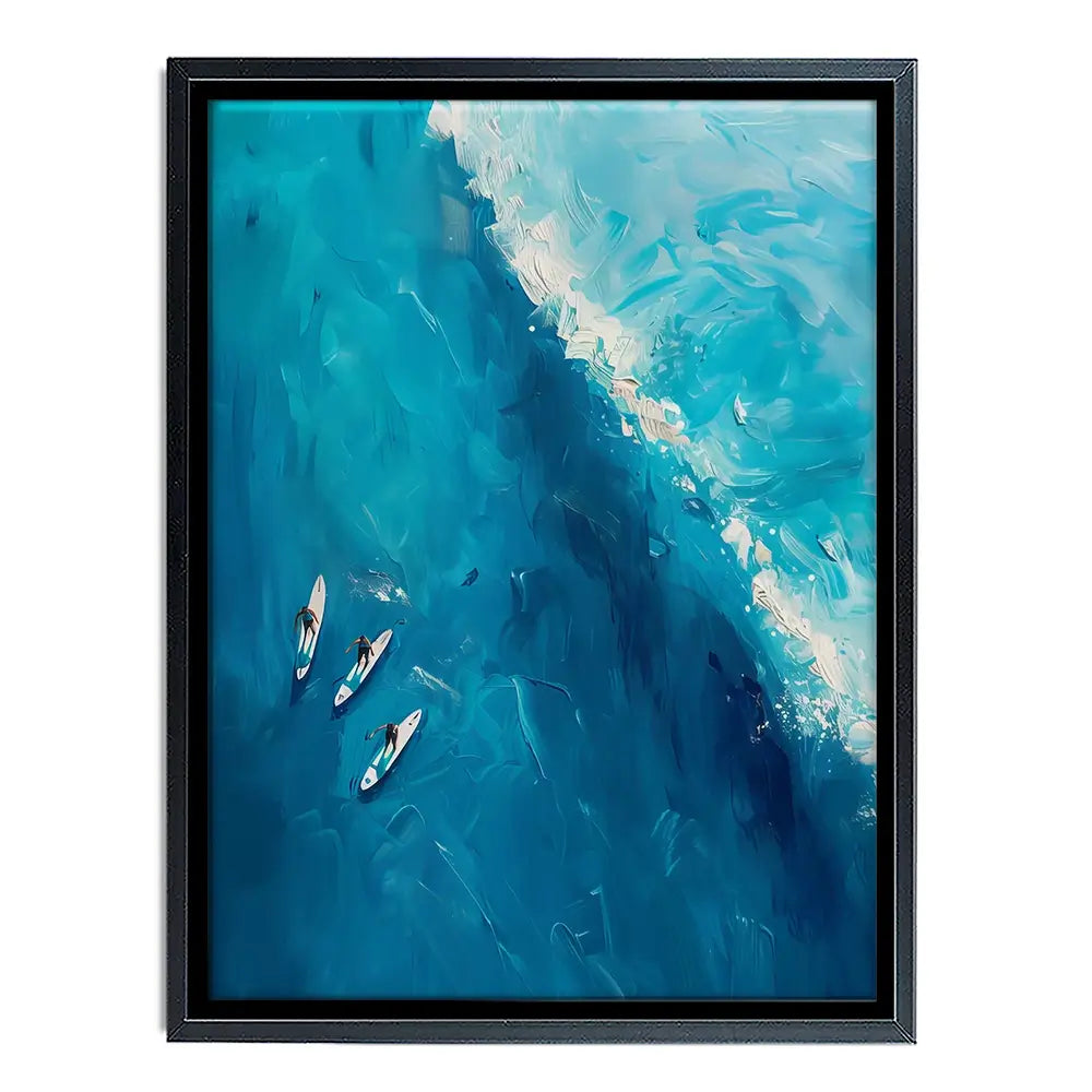 The Wave Ahead Canvas Print The Wave Ahead Canvas Print wall art product LSR Design Studio - Independent
