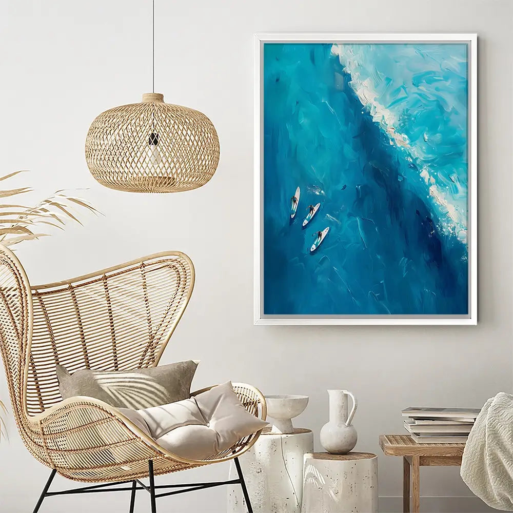 The Wave Ahead Canvas Print The Wave Ahead Canvas Print wall art product LSR Design Studio - Independent