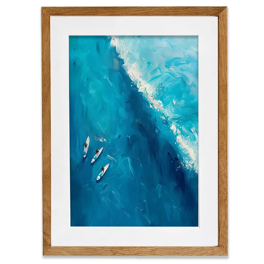 The Wave Ahead Framed Art Print The Wave Ahead Framed Art Print wall art product LSR Design Studio - Independent