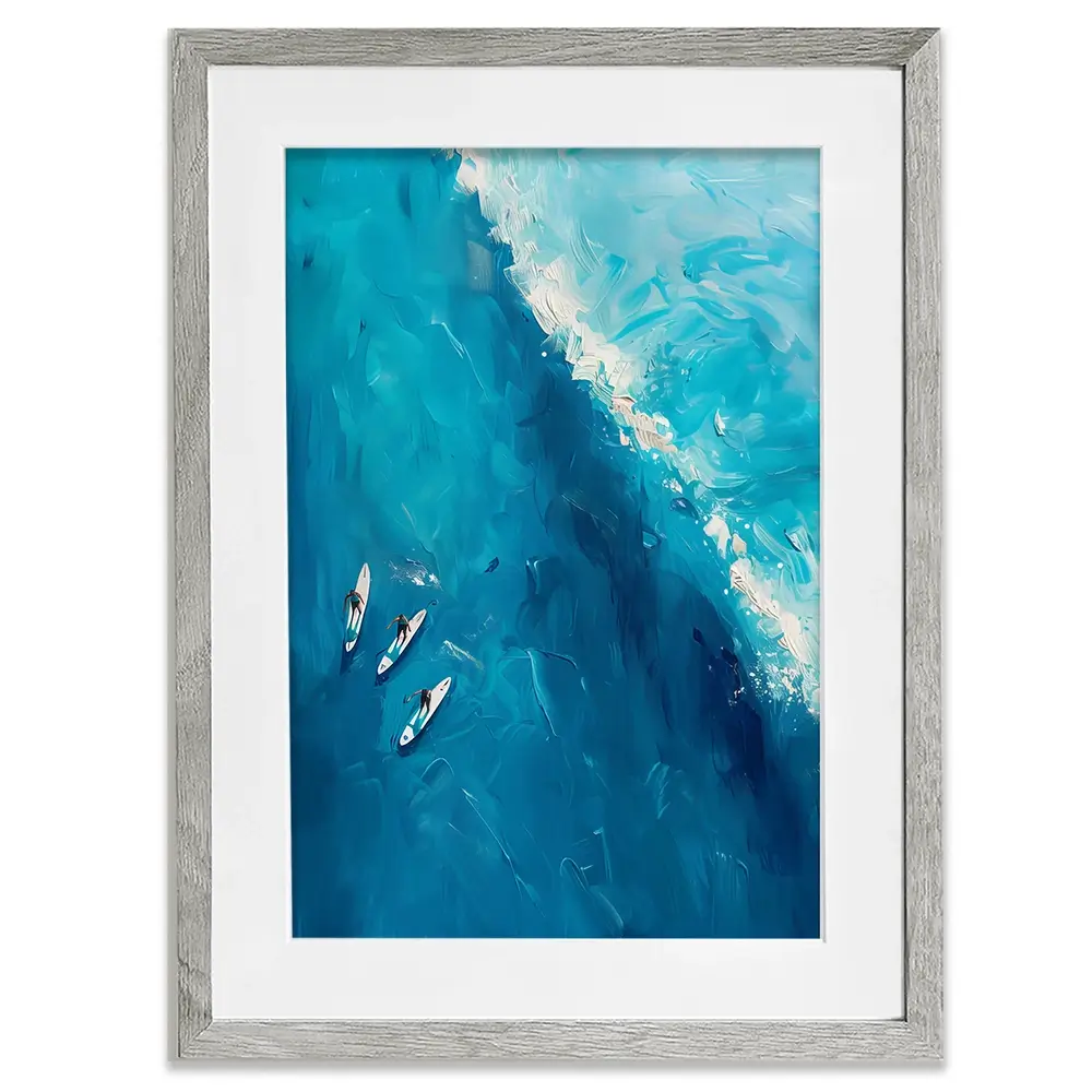 The Wave Ahead Framed Art Print The Wave Ahead Framed Art Print wall art product LSR Design Studio - Independent