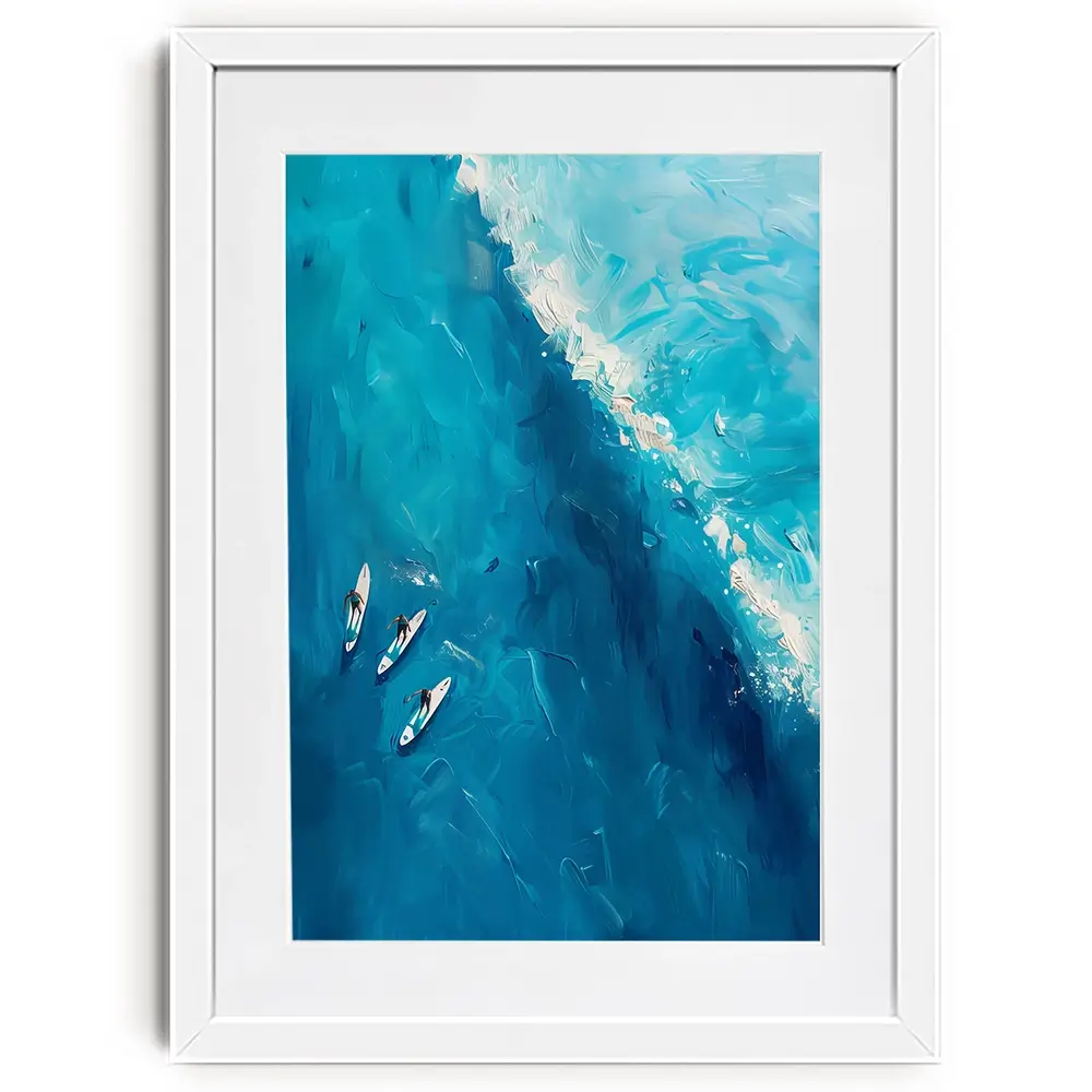 The Wave Ahead Framed Art Print The Wave Ahead Framed Art Print wall art product LSR Design Studio - Independent