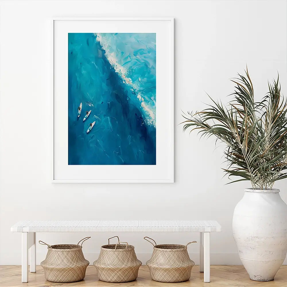 The Wave Ahead Framed Art Print The Wave Ahead Framed Art Print wall art product LSR Design Studio - Independent