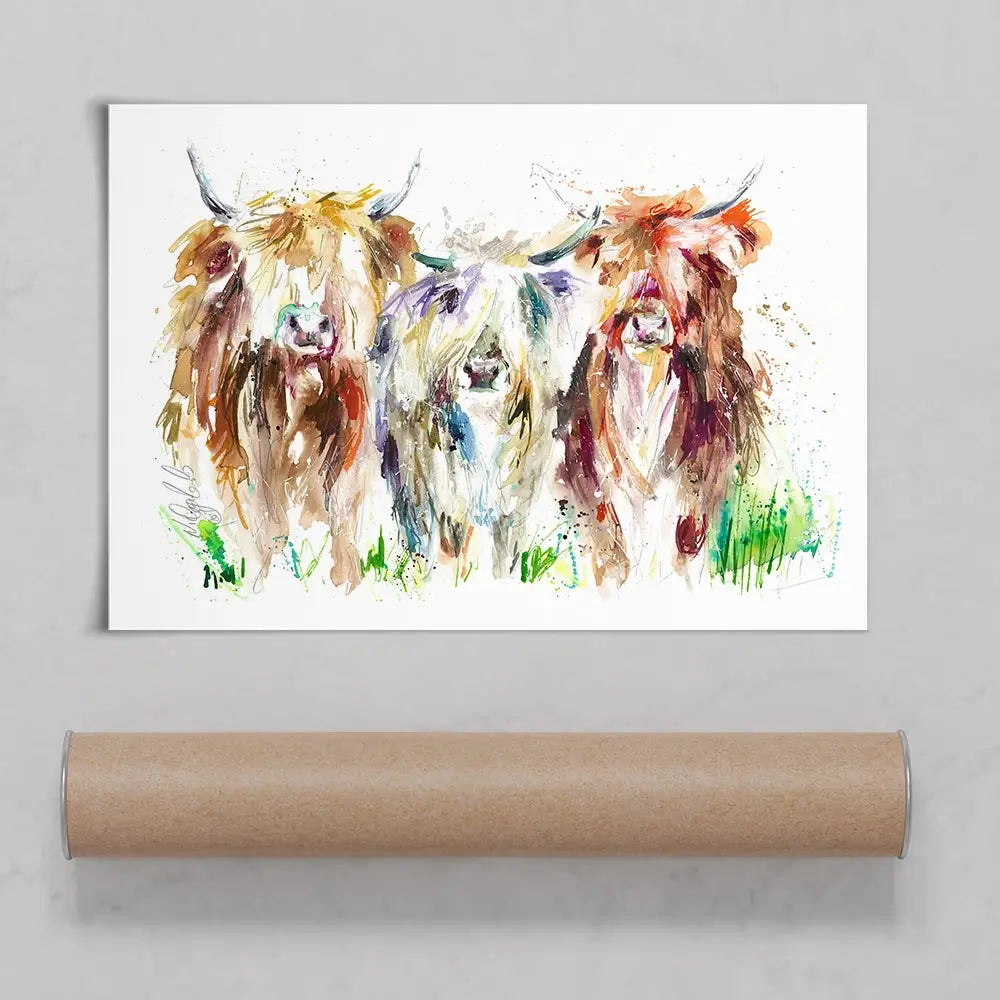 Three Amigos Art Print Three Amigos Art Print wall art product Nicola Jane Rowles