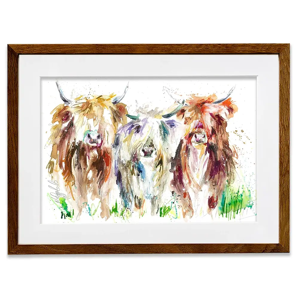 Three Amigos Framed Art Print Three Amigos Framed Art Print wall art product Nicola Jane Rowles