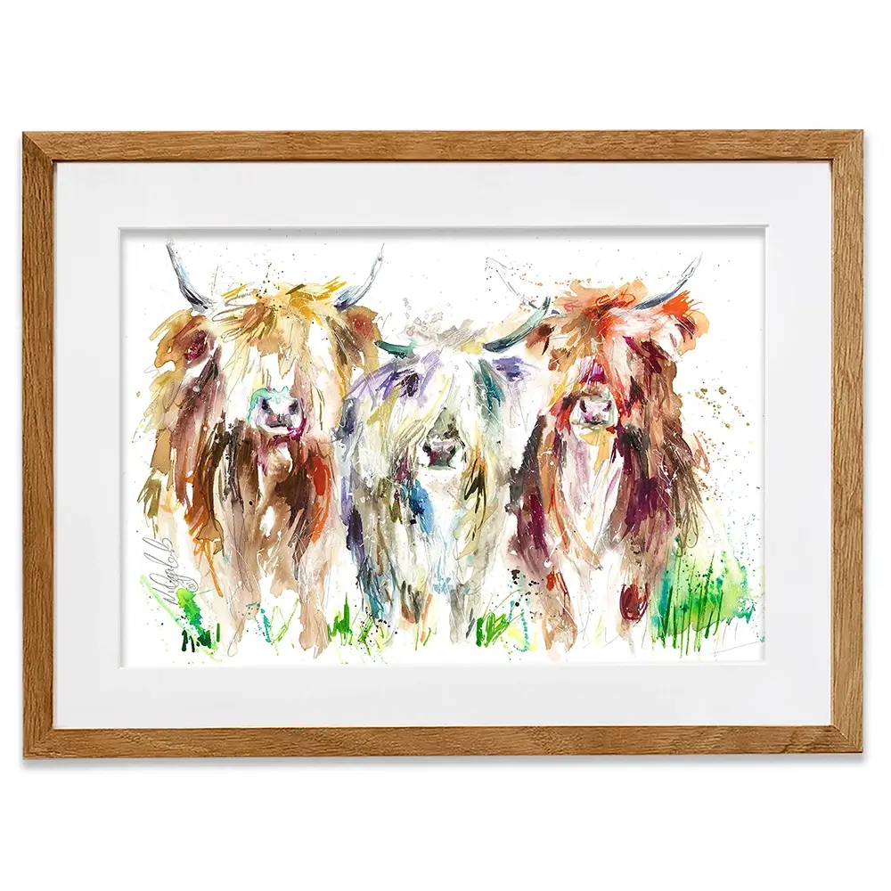 Three Amigos Framed Art Print Three Amigos Framed Art Print wall art product Nicola Jane Rowles