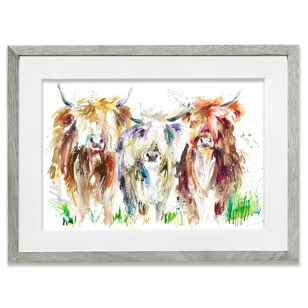 Three Amigos Framed Art Print Three Amigos Framed Art Print wall art product Nicola Jane Rowles