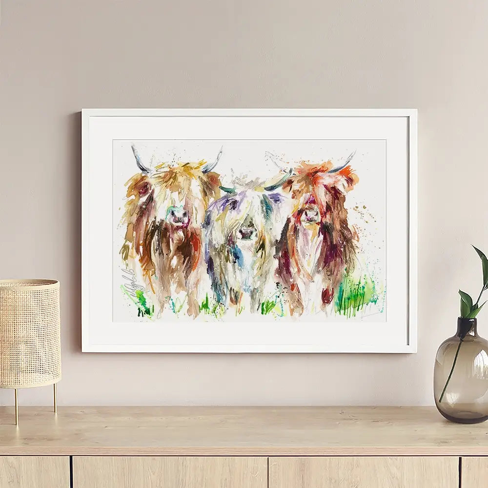 Three Amigos Framed Art Print Three Amigos Framed Art Print wall art product Nicola Jane Rowles