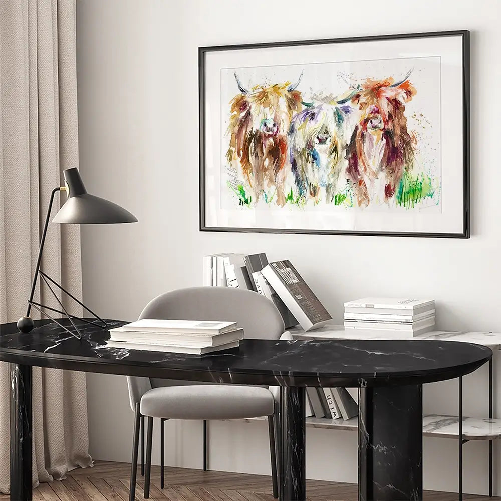 Three Amigos Framed Art Print Three Amigos Framed Art Print wall art product Nicola Jane Rowles