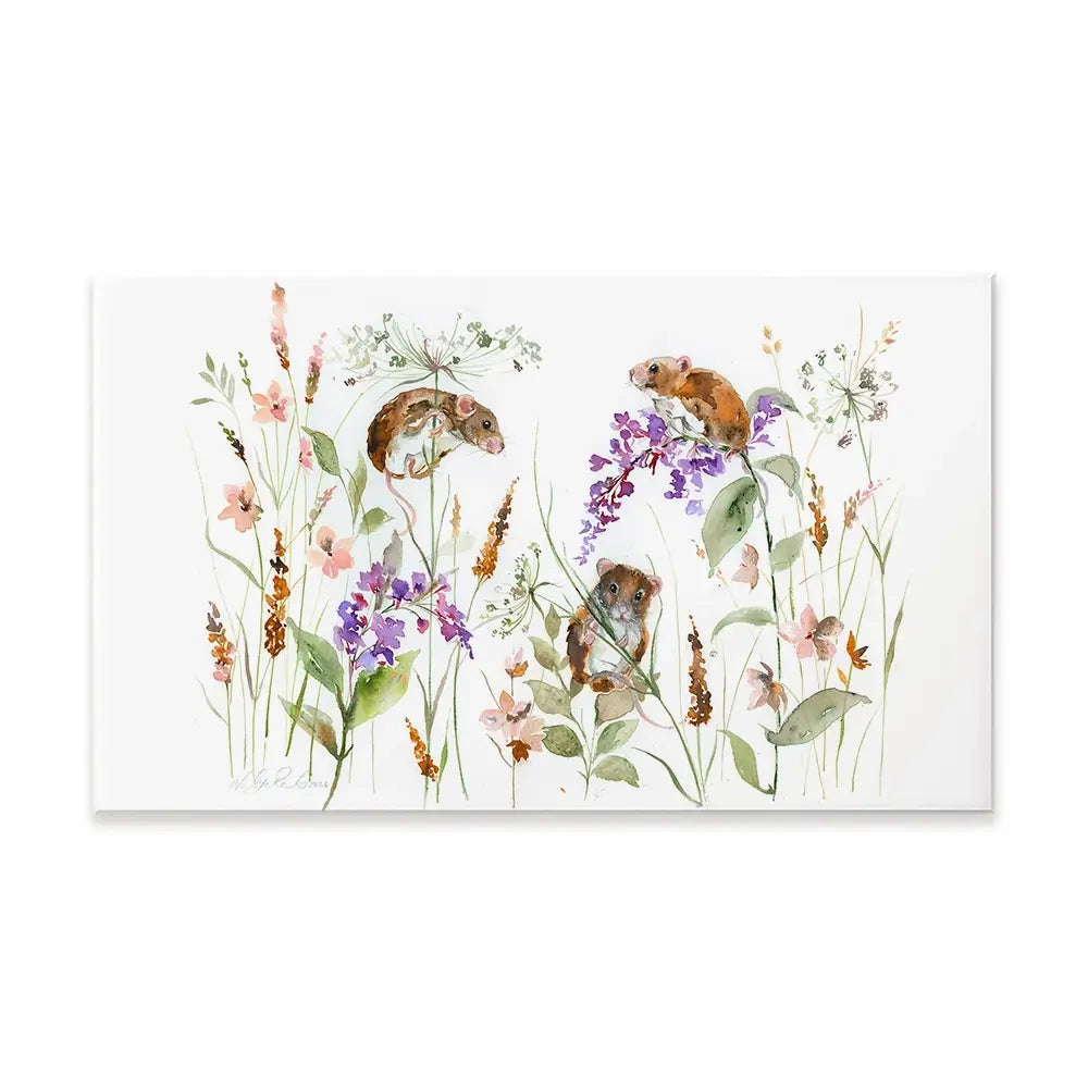 Three Mice Canvas Print Three Mice Canvas Print wall art product Nicola Jane Rowles