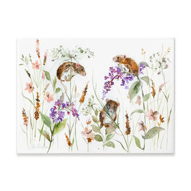 Three Mice Canvas Print Three Mice Canvas Print wall art product Nicola Jane Rowles