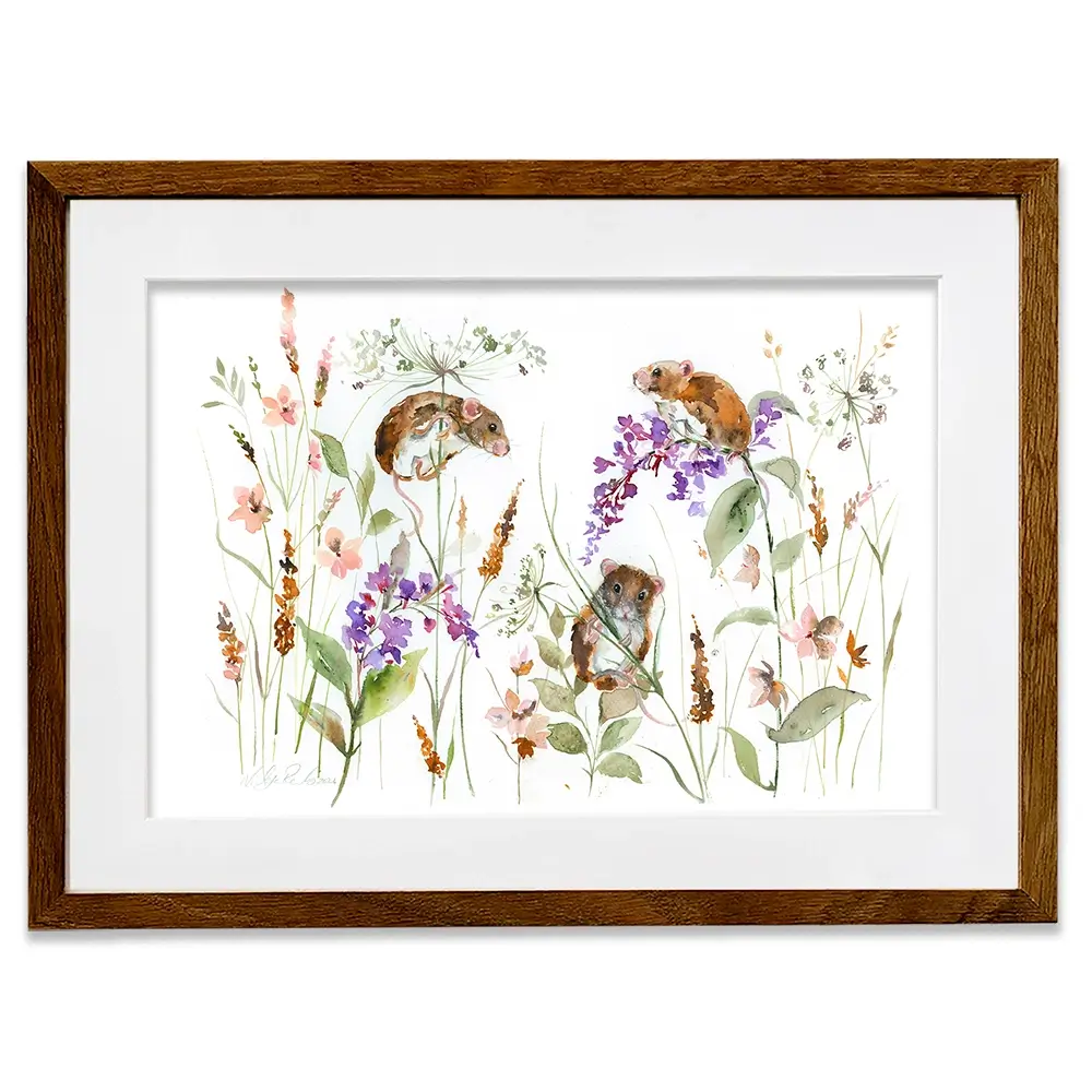 Three Mice Framed Art Print Three Mice Framed Art Print wall art product Nicola Jane Rowles