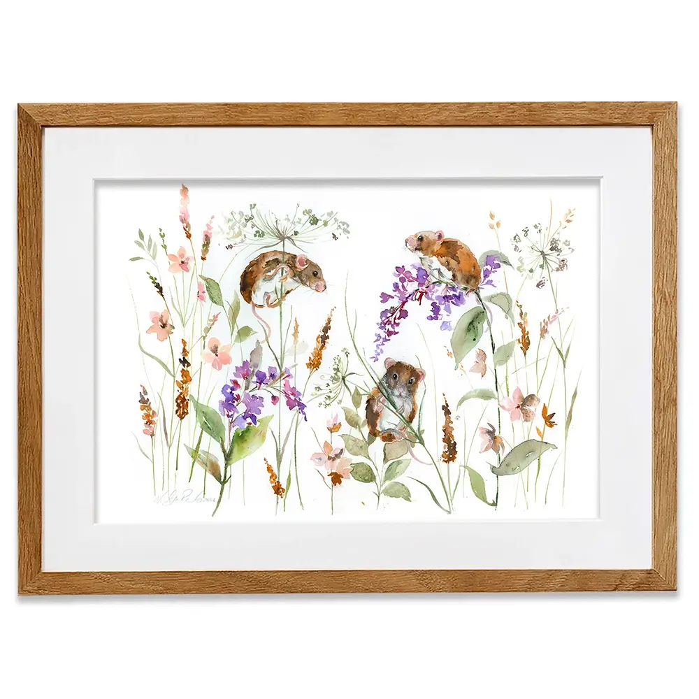 Three Mice Framed Art Print Three Mice Framed Art Print wall art product Nicola Jane Rowles