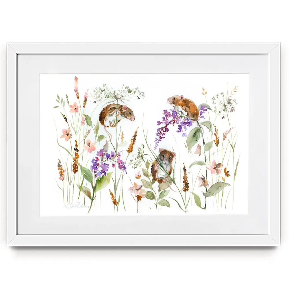Three Mice Framed Art Print Three Mice Framed Art Print wall art product Nicola Jane Rowles