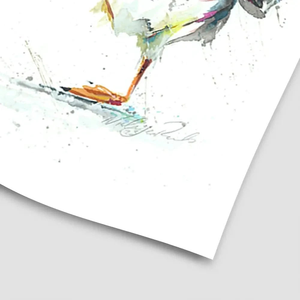 Three Puffins Art Print Three Puffins Art Print wall art product Nicola Jane Rowles