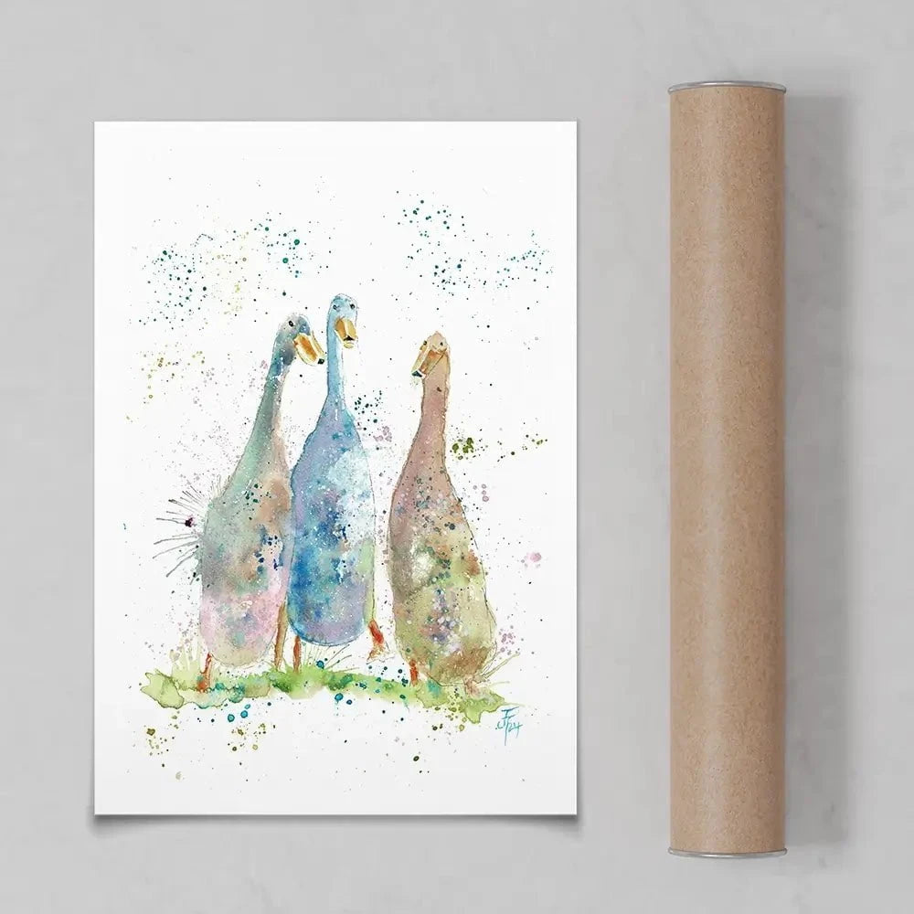 Three's A Crowd Art Print Three's A Crowd Art Print wall art product Jamie Taylor