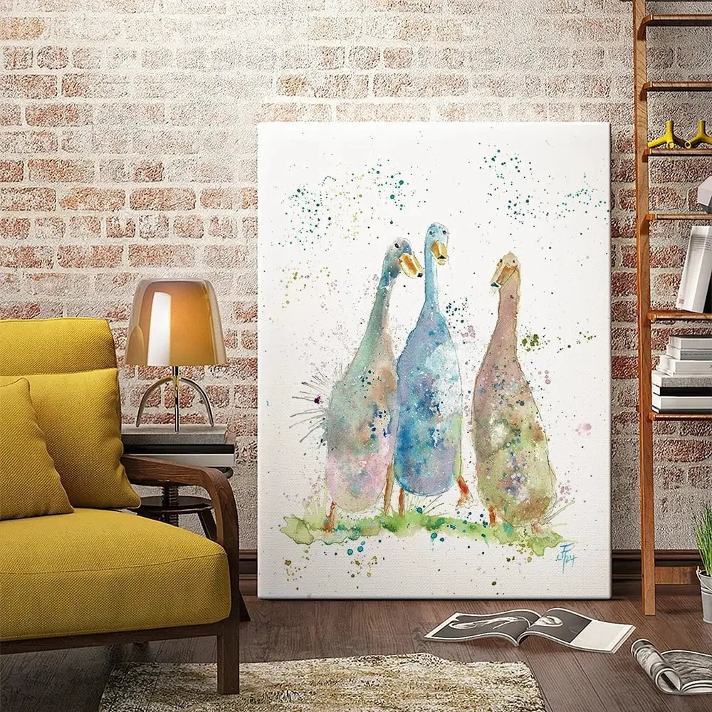 Three's A Crowd Canvas Print Three's A Crowd Canvas Print wall art product Jamie Taylor