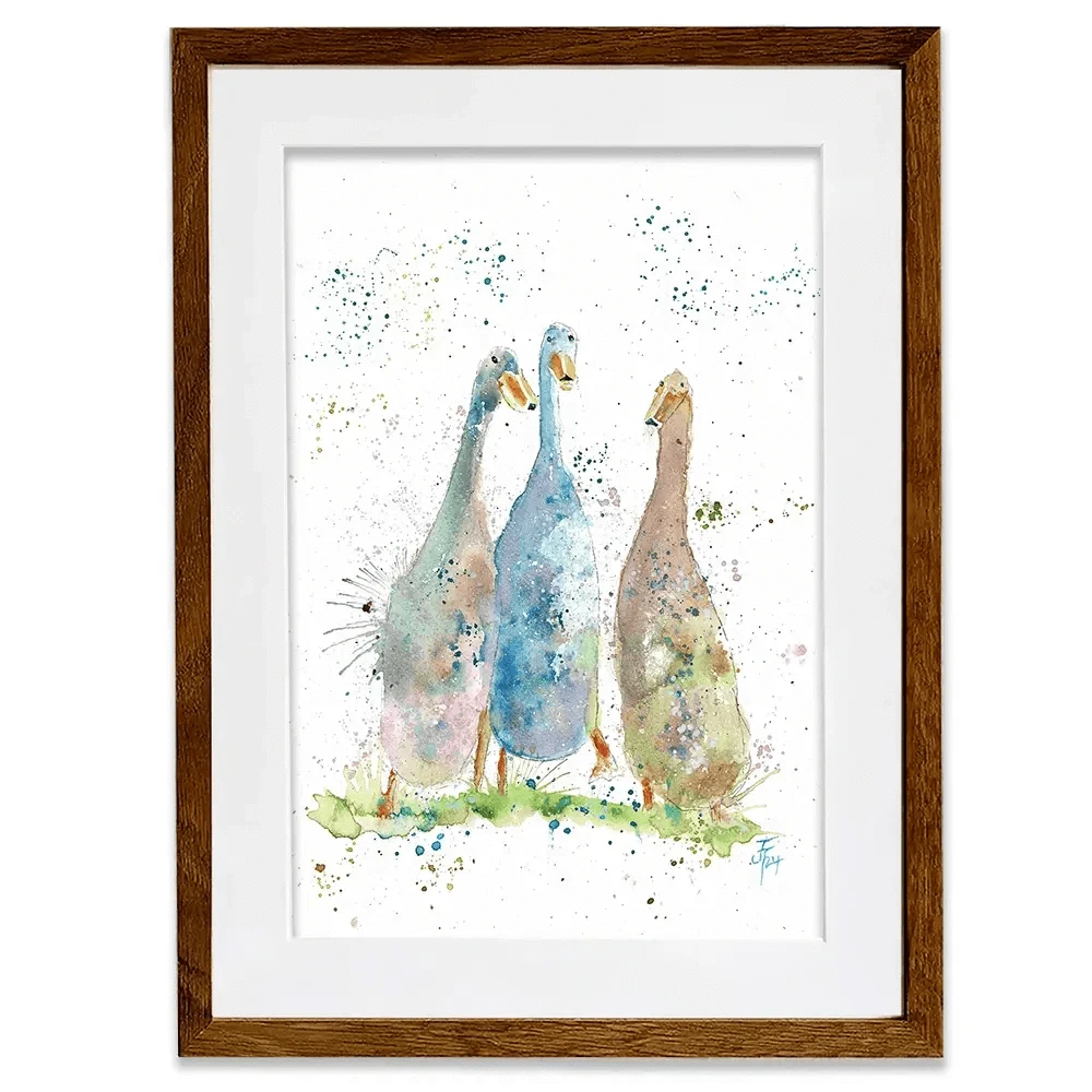 Three's A Crowd Framed Art Print Three's A Crowd Framed Art Print wall art product Jamie Taylor