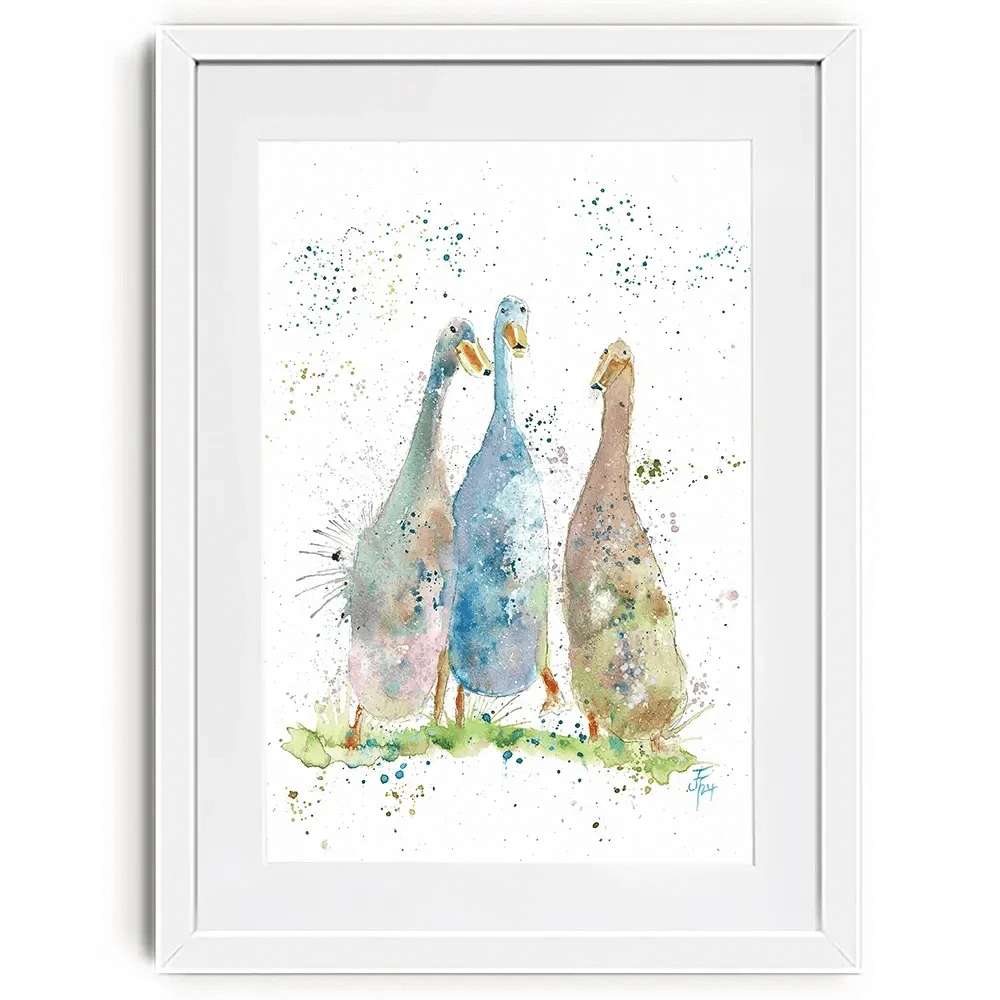 Three's A Crowd Framed Art Print Three's A Crowd Framed Art Print wall art product Jamie Taylor