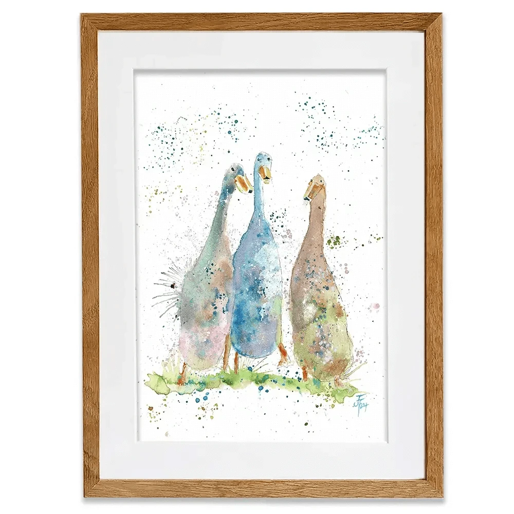 Three's A Crowd Framed Art Print Three's A Crowd Framed Art Print wall art product Jamie Taylor