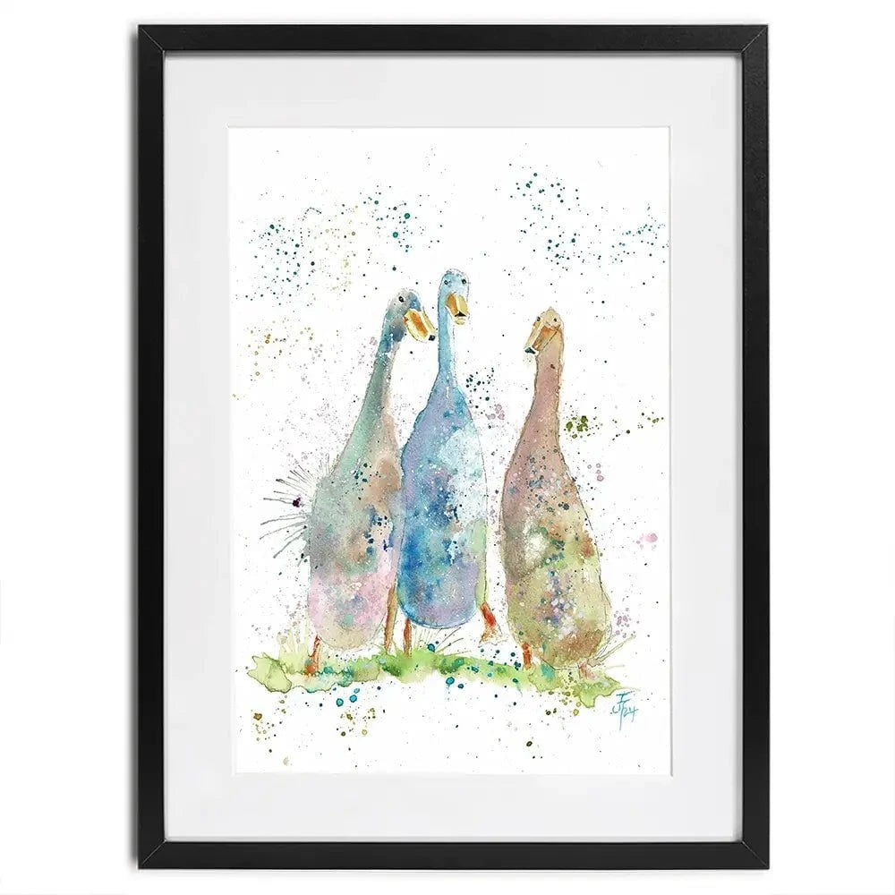 Three's A Crowd Framed Art Print Three's A Crowd Framed Art Print wall art product Jamie Taylor